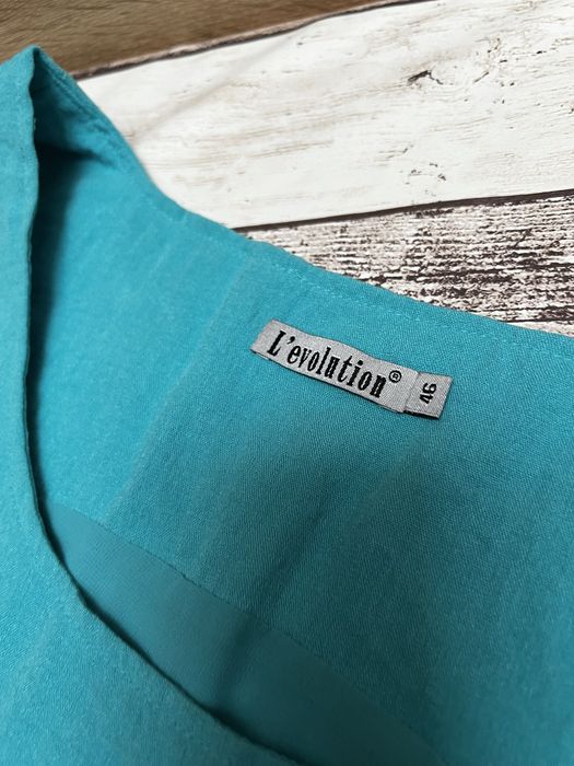 Bluzka z wiskozy, top, cekiny, plus size, 46