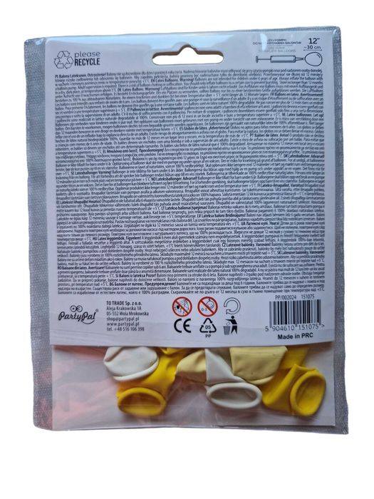 Balony Pszczoły 6 sztuk