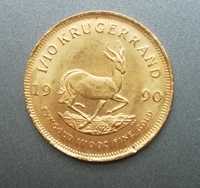 Moeda ouro 1\10 Krugerrand 1990 África do Sul