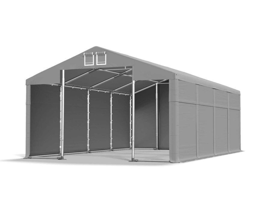 Namiot Magazynowy Garaż hala budowlana mocna 8x8x2,5m NOWY całoroczny