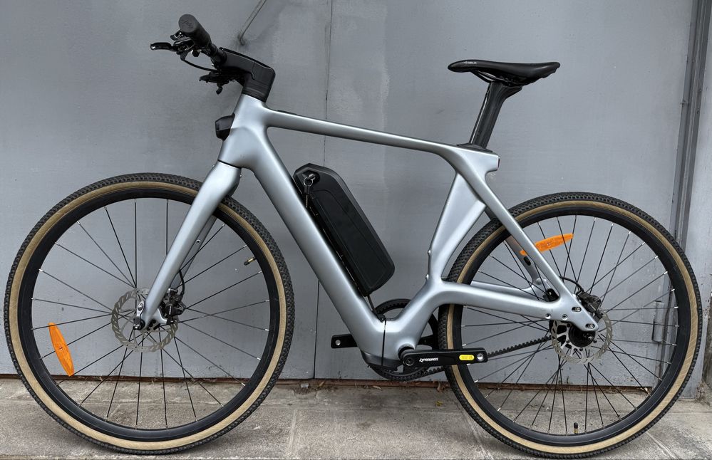 Карбоновий електровелосипед Fiido, розмір 55см, ремінь CarbonDrive CDX