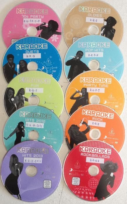 Coleção de Dvds de karaoke