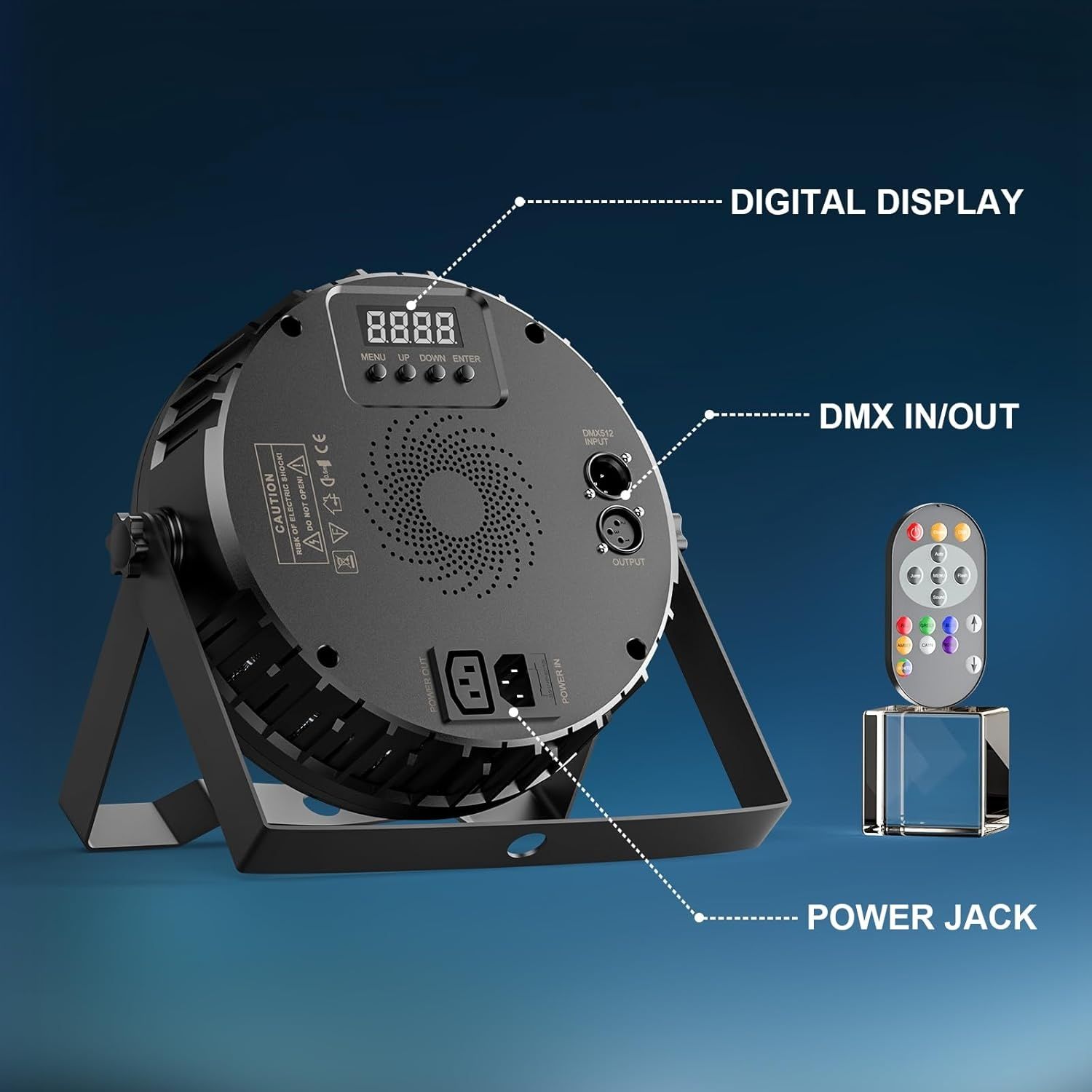 Lampa sceniczna LED 216W  ilość diod LED 27