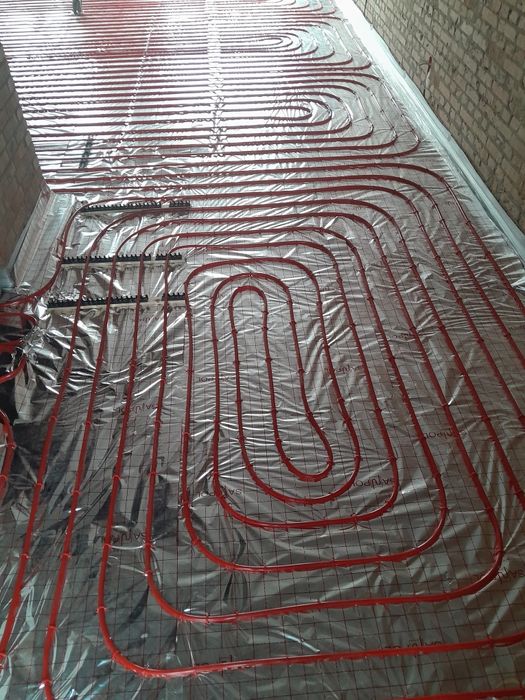 Підготавлюємо все для теплої підлоги,розмотування теплої підлоги.