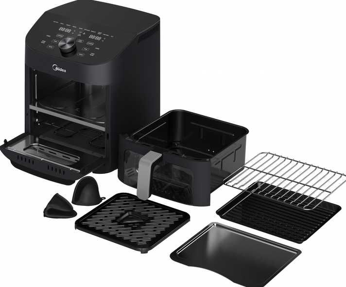 Мультипіч аерогриль.  Midea MF-CY110A двозонна