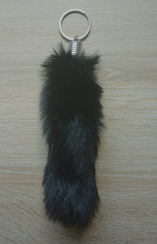Brelok pompon futerko ogon