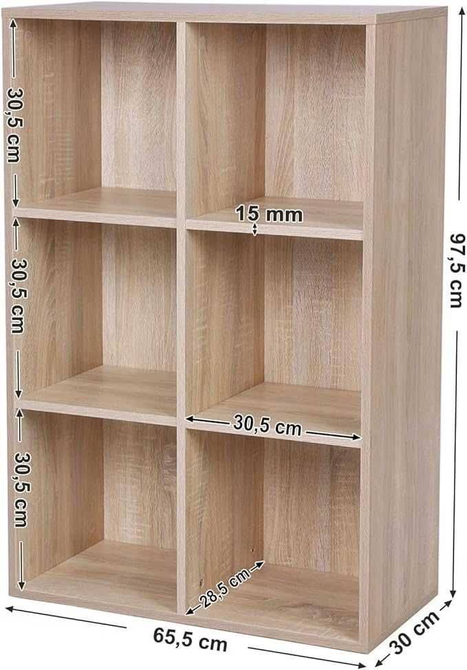 Wooden Bookshelf, Bookcase, Organizer