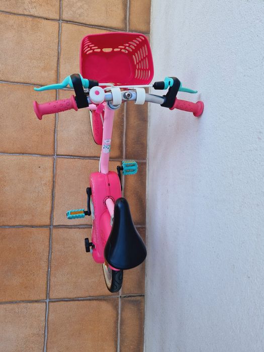 Bicicleta Btwin cor-de-rosa roda 14''