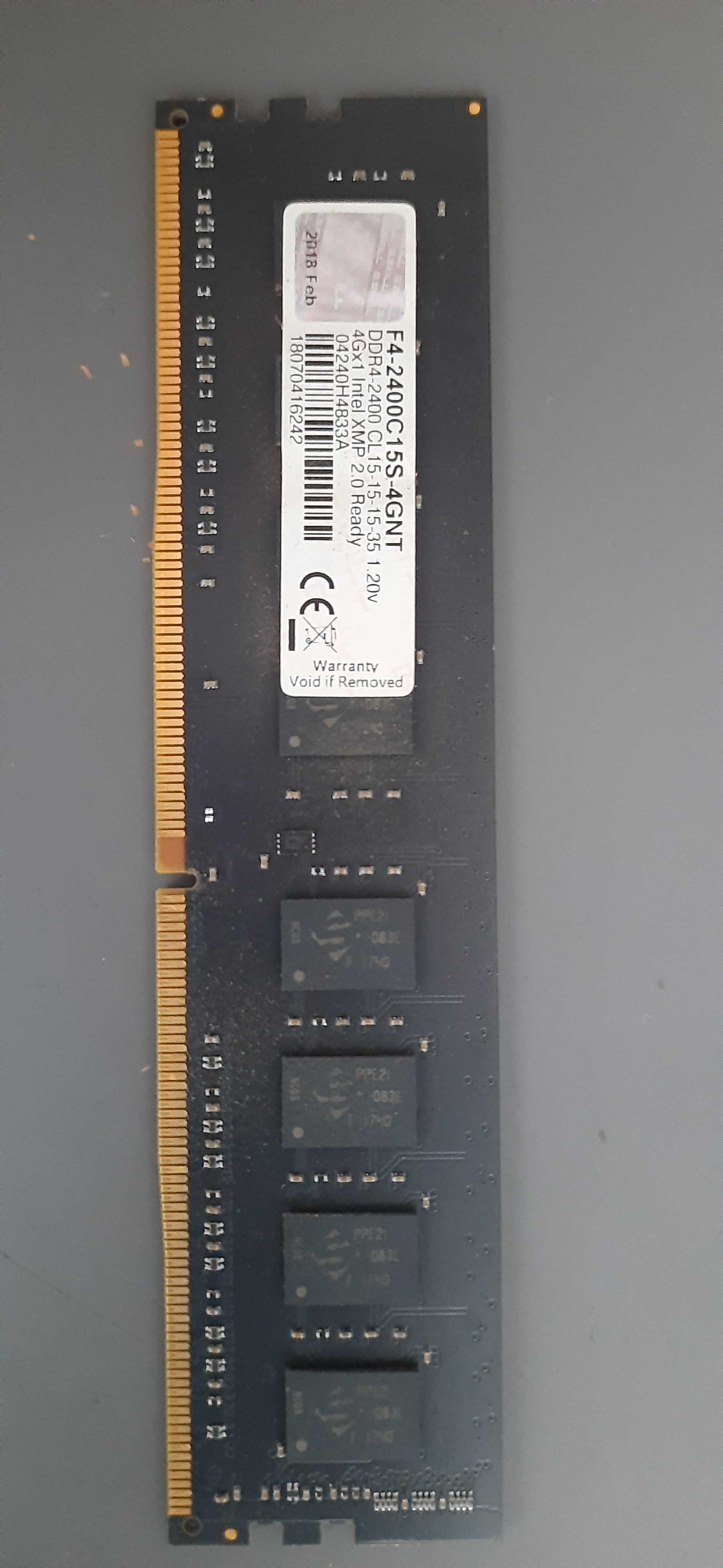 Memórias RAM 4GB + 4GB DDR4