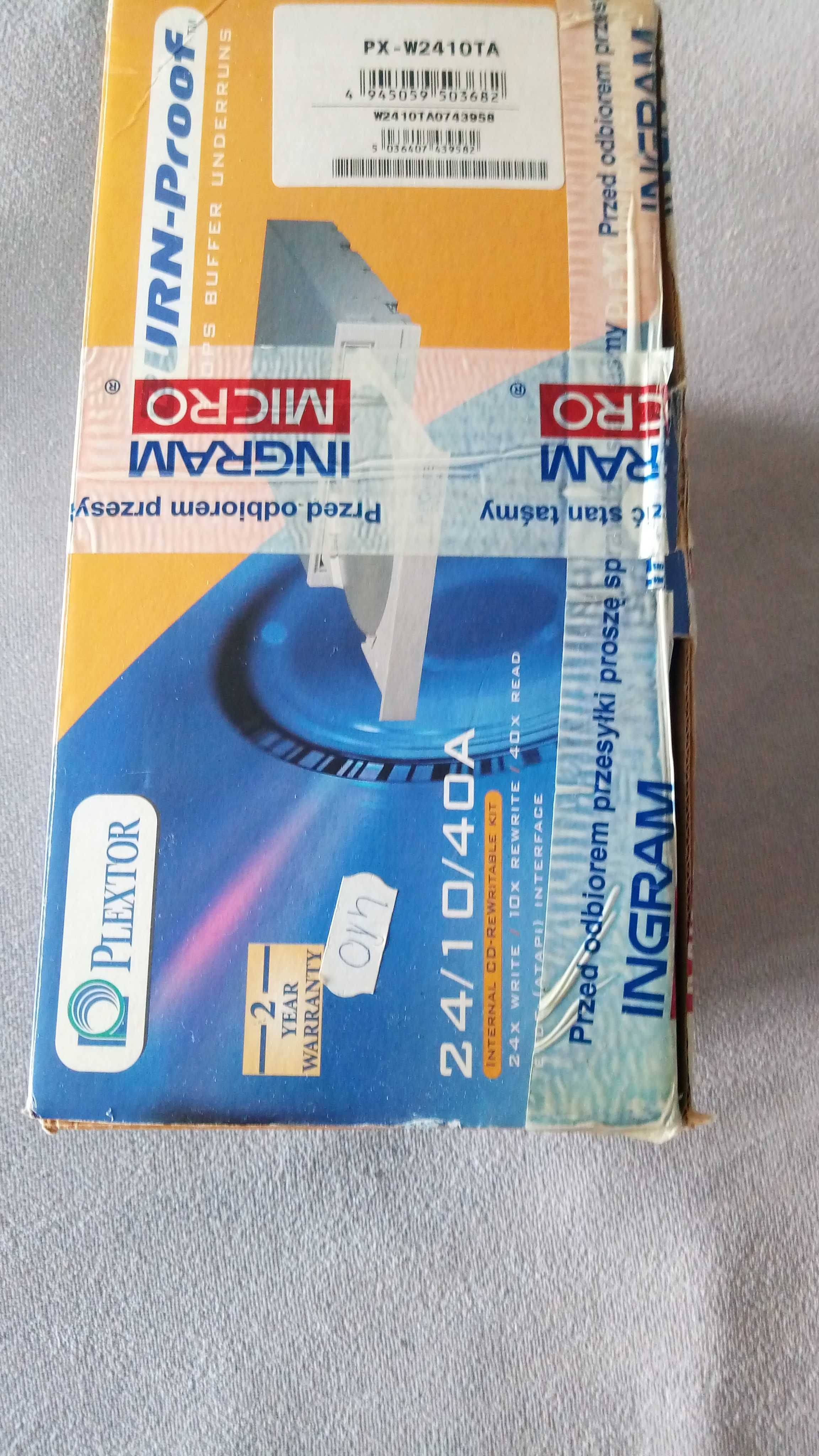 Nagrywarka Plextor cd-rw jako nowa