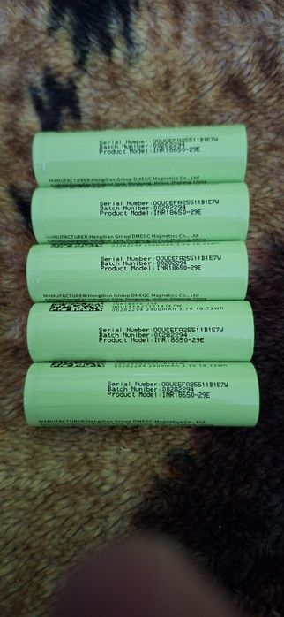 bateria. ogniwo INR18650 3.7V 2900mAh 5 sztuk