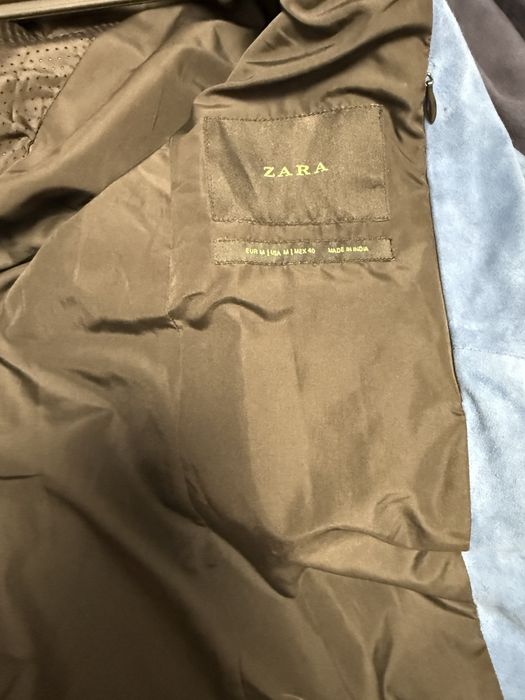Продам натуральну чоловічу замшеву куртку Zara(шкіра виворотка)