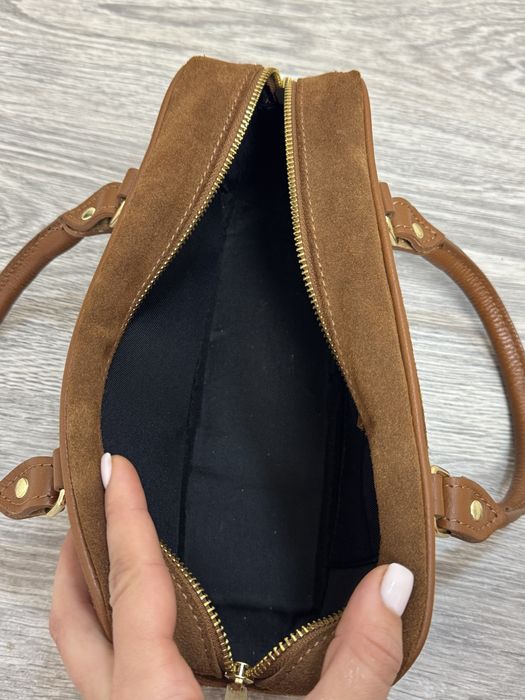 Сумка маленька натуральний замш