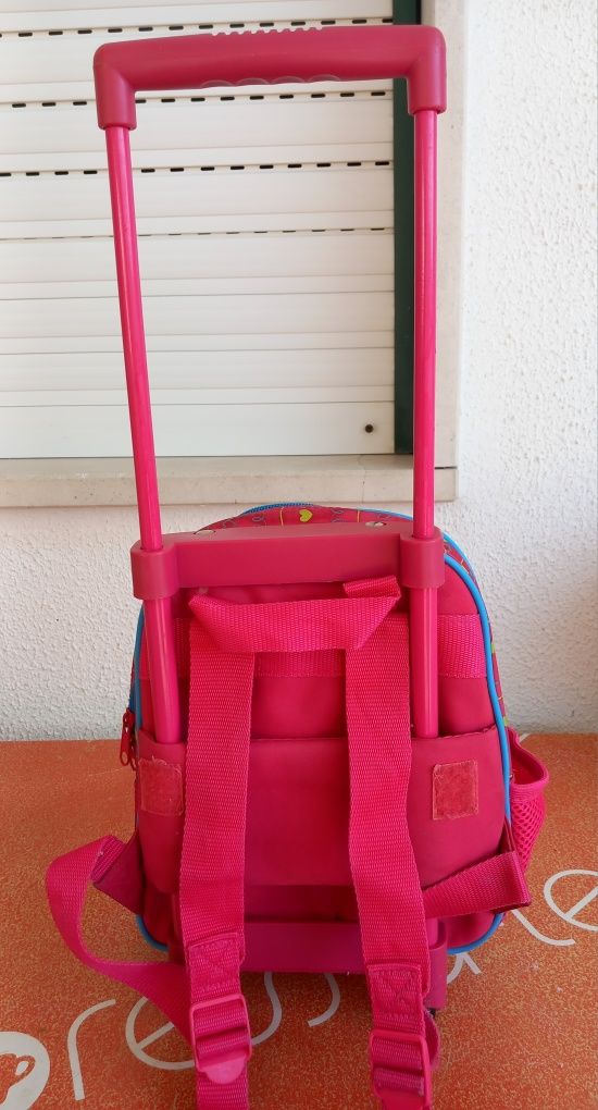 MALA VIAGEM com trolley e MOCHILA para Escola criança,passeio,praia.