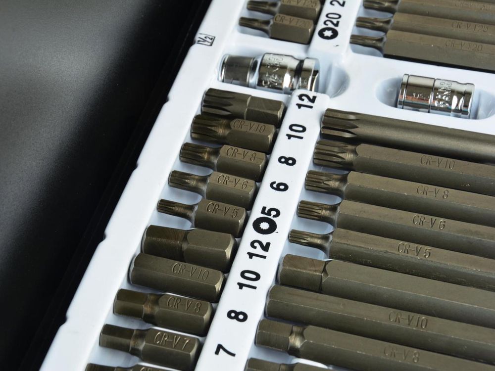Набор ключей torx CRV 40эл. метал. ящик Geko 10030