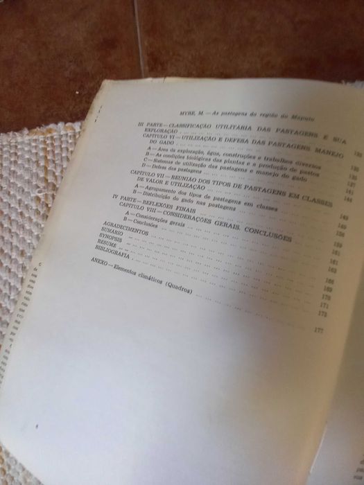 livro antigo As Pastagens da região do Maputo Moçambique Mário Myre