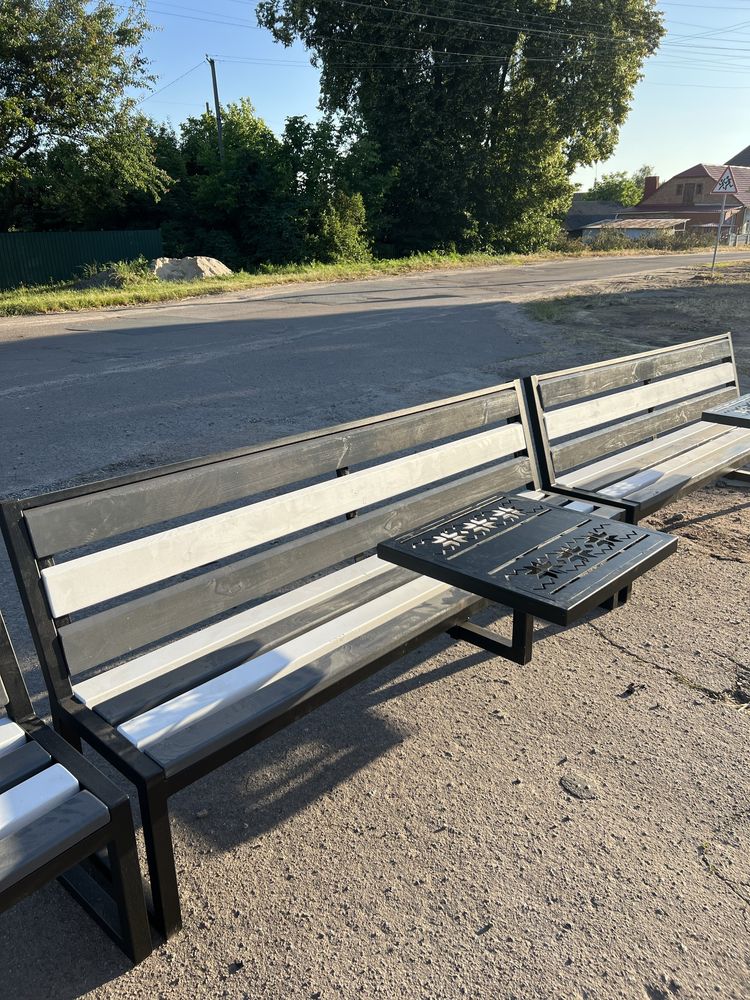 Лавка лофт зі столиком