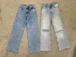 Стильные голубые джинсы штаны Zara Real Focus xs 34 р