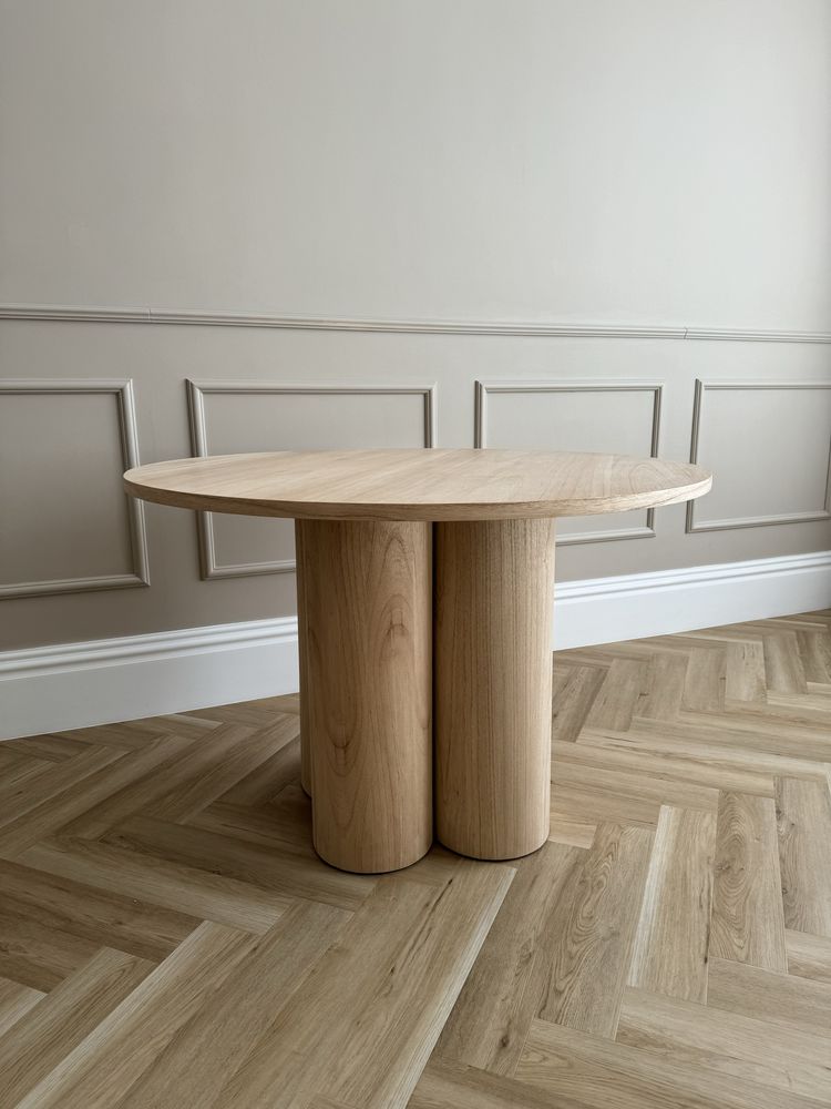 Stół drewniany okrągły designerski 120cm NOWY