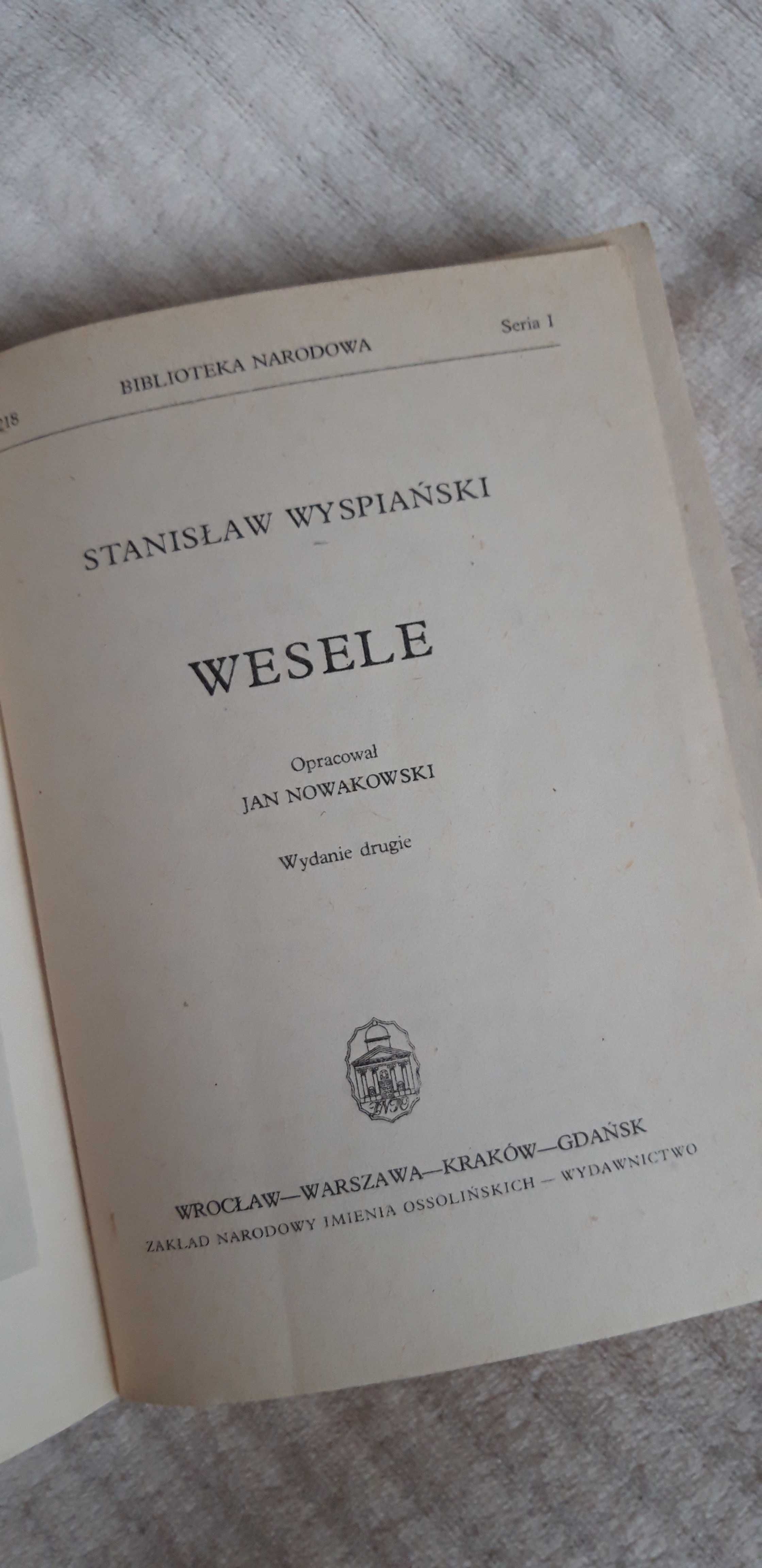 "Wesele" Stanisław Wyspiański (ossolineum)