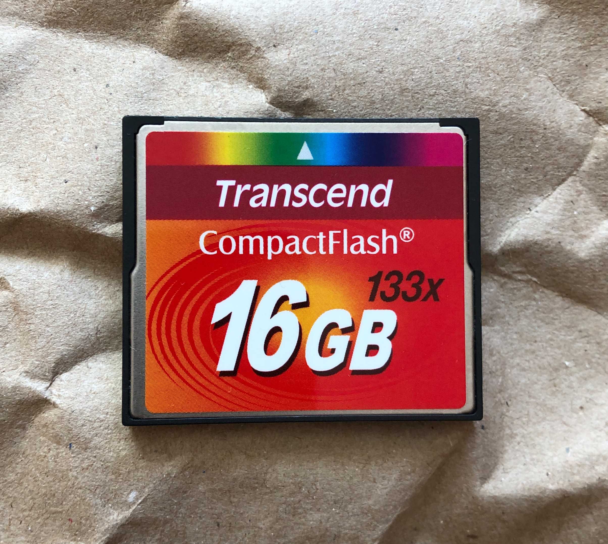 Память CompactFlash 133x, Transcend 16Gb