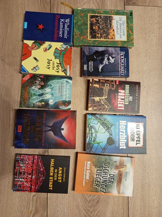 Zestaw 10 książek w języku niemieckim