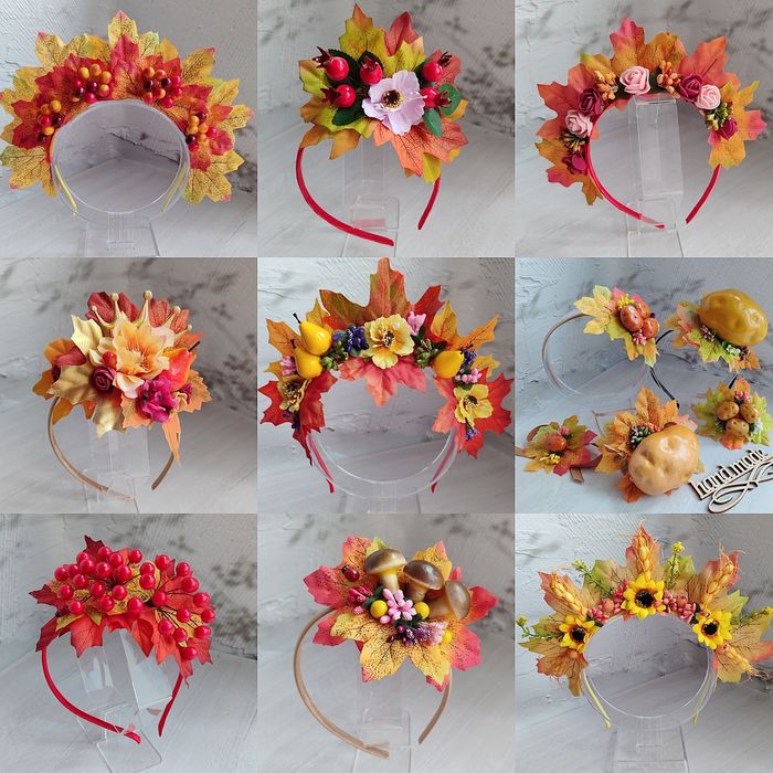 Осінній обруч, обруч яблуко, обруч з овочами, обруч морква