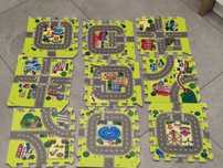 Puzzle piankowe miasto chłopiec