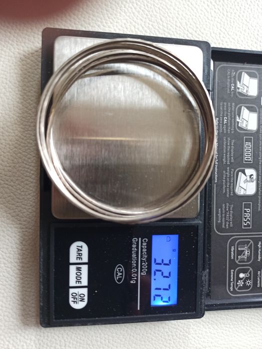 Bransolety srebrne Warmet, zestaw