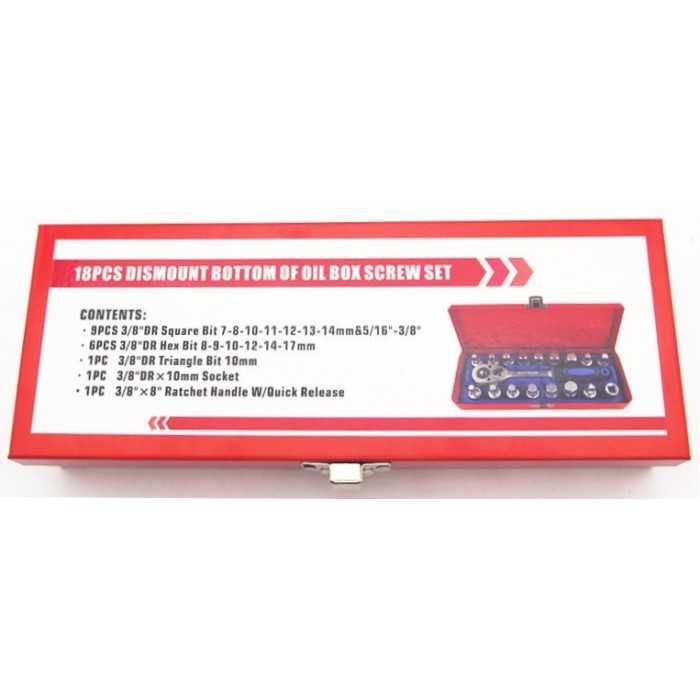 Chaves De 3/8 Para Remover Tampões Cárter,Caixas,Diferenciais E Eixos