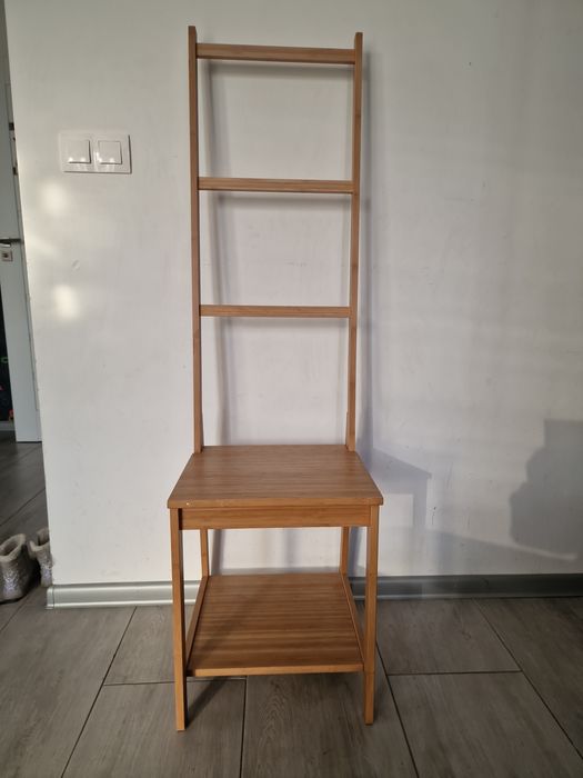 Krzesło z wieszakiem, stołek, bambus ikea Ragrund