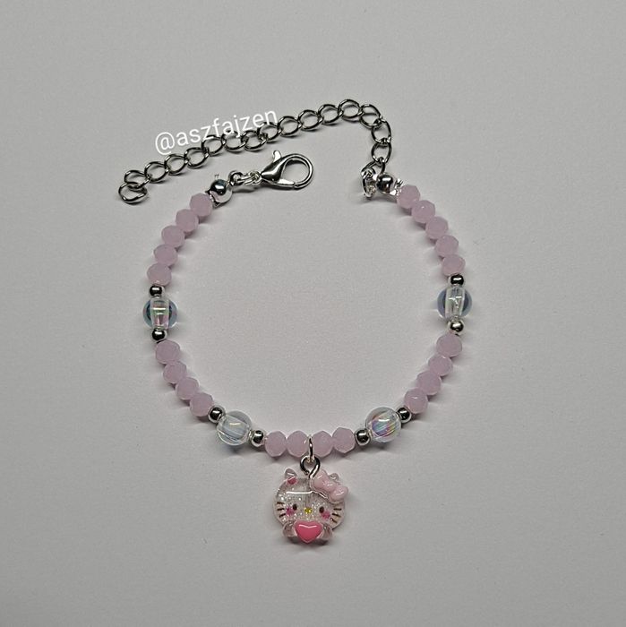 Bransoletka Hello Kitty Sanrio Różowa urocza y2k Alternative Aesthetic