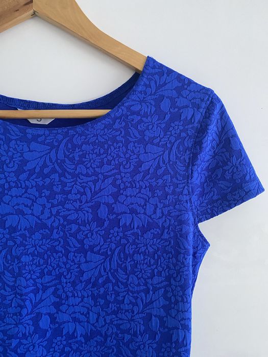 niebieska sukienka letnia h&m