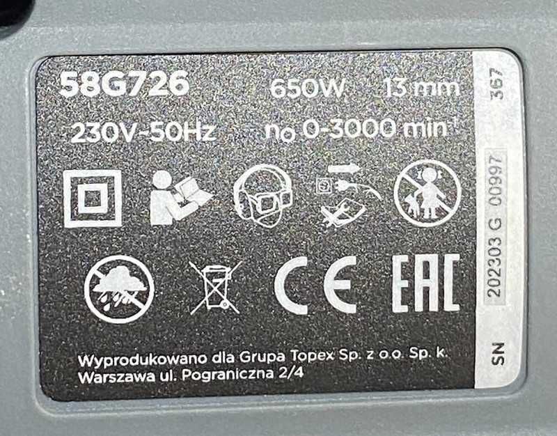 Wiertarka udarowa Graphite 58G726