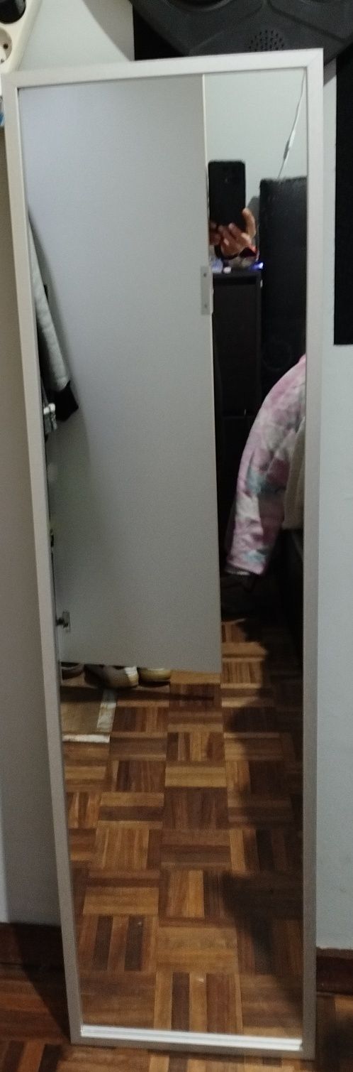 Vendo espelho  estiloso cor cinza