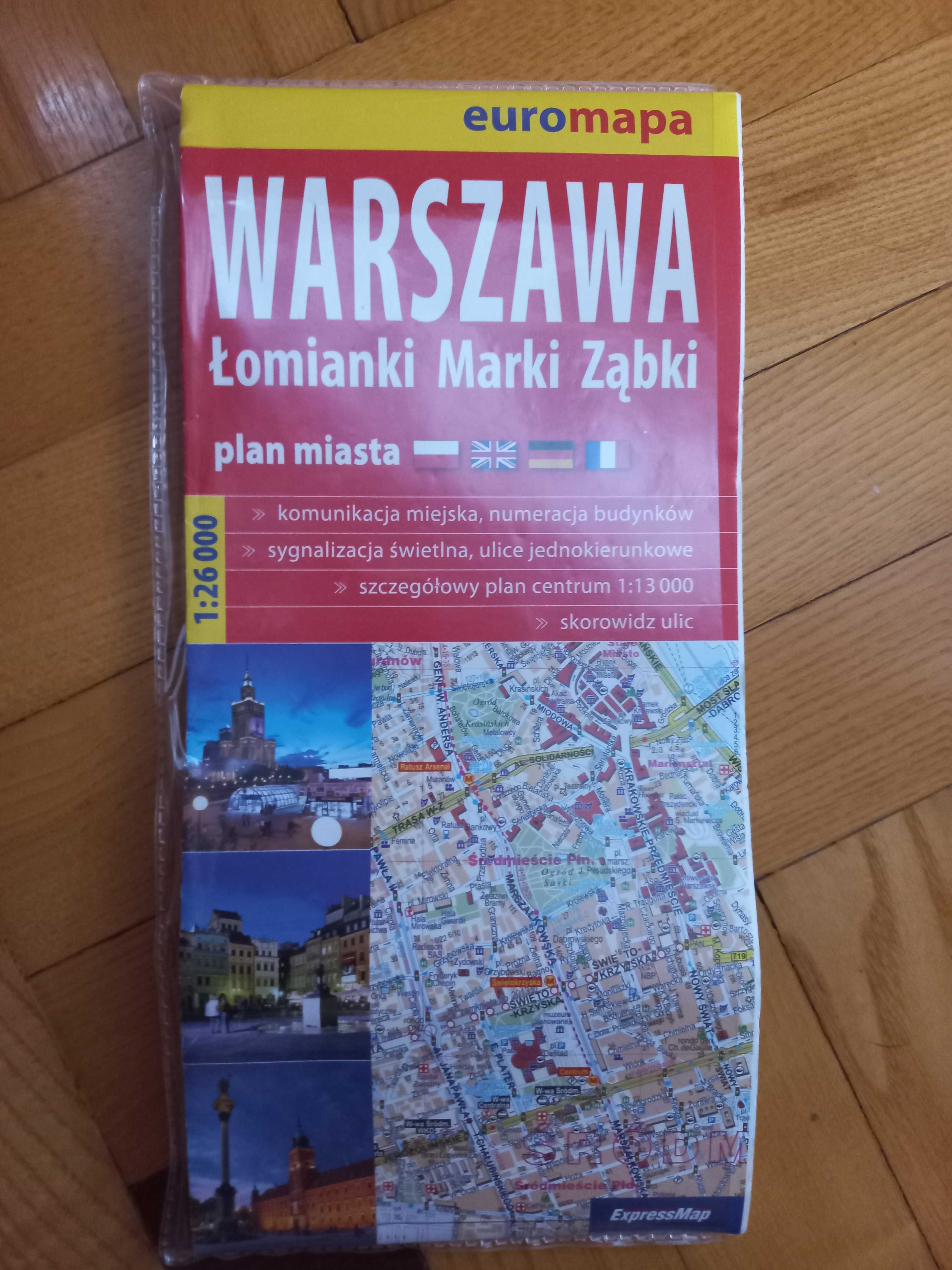 12 planów miast, mapy miast, nowe z opakowaniem