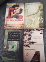 Livros Nicholas Sparks + Nora Roberts