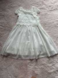 Sukienka biała 128 cm