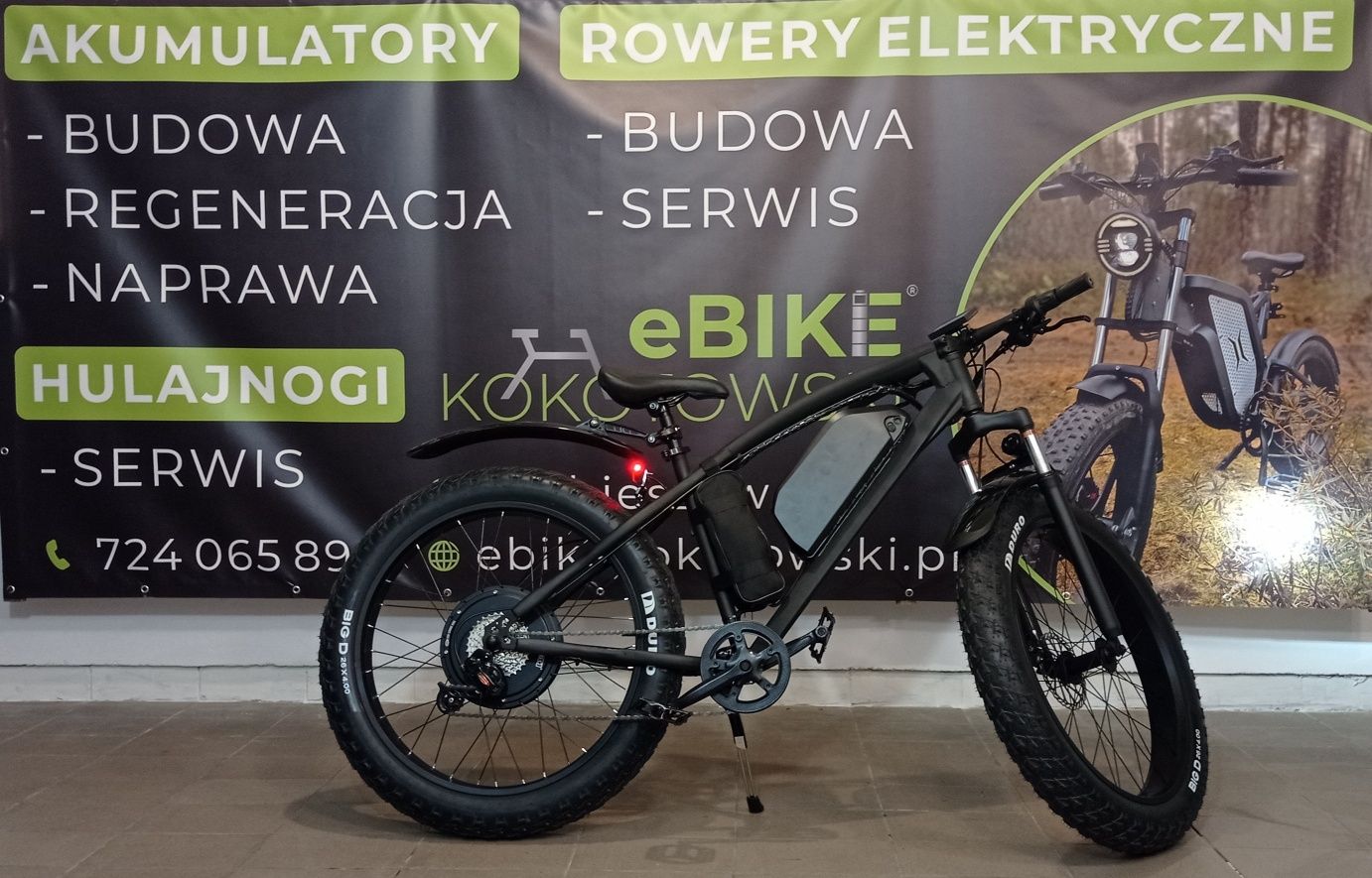 Rower elektryczny 2000w ak 48v 23ah. Fat-bike