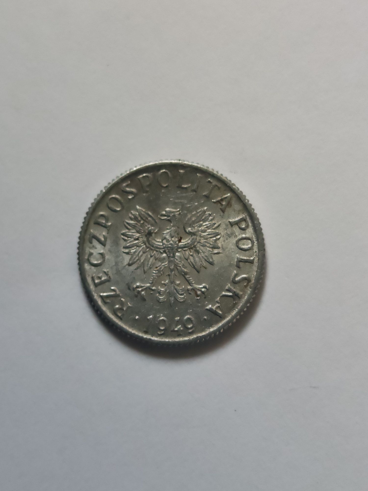 Moneta 2 grosze 1949 rok PRL