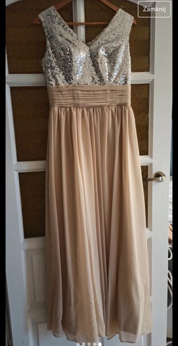 Suknia długa maxi wizytowa poprawiny ślub świadkowa