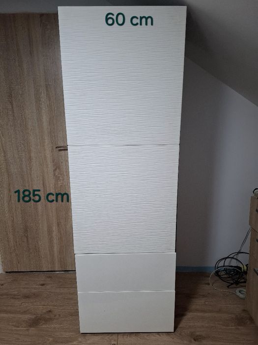 Dwie szafy biało czarne