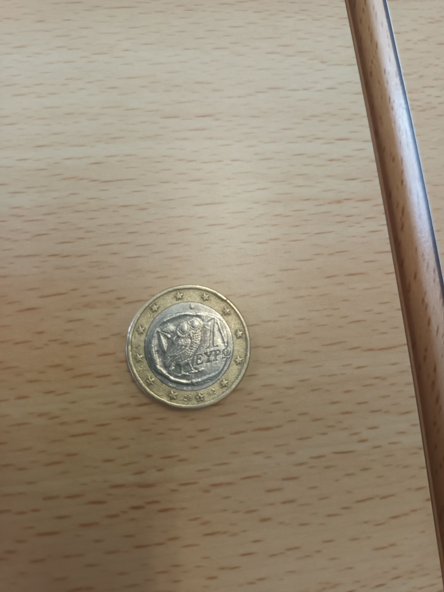 Moeda de 1 euro eypq Grécia 2002