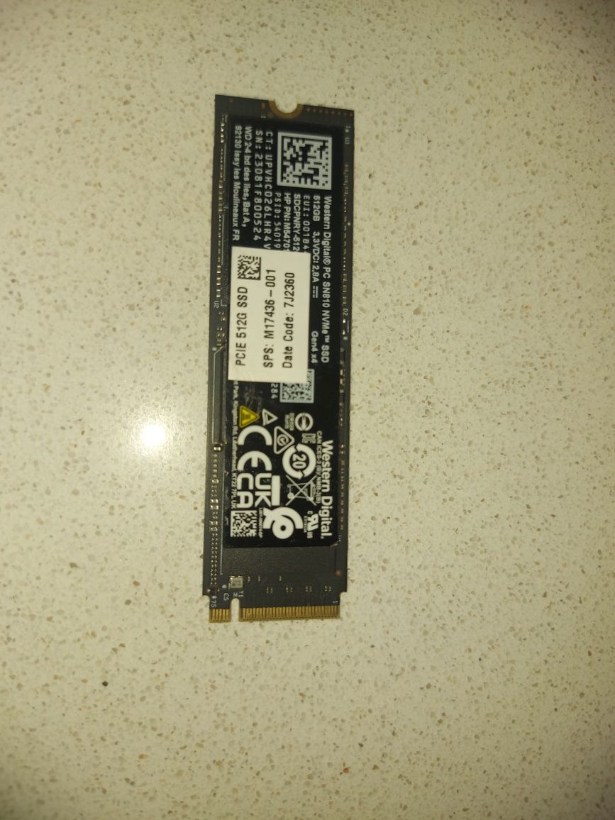 Disco M2 NvME 512 GB Wd
