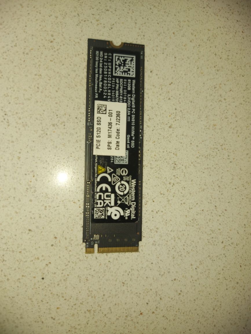 Disco M2 NvME 512 GB wD