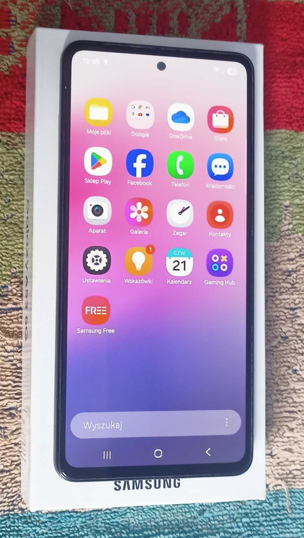 Samsung Galaxy A53 5G 128GB/6GB RAM z całym zestawem