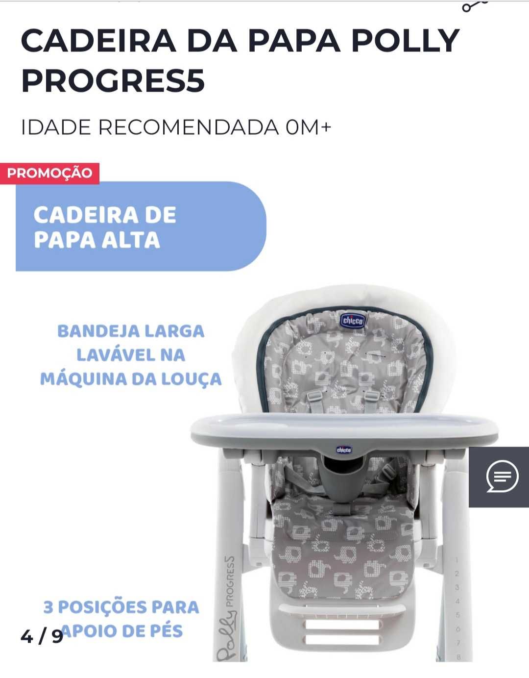 Cadeira de alimentação Chicco Baby Progress 5