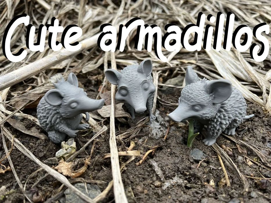 Tatus Fofos para Dioramas e Brincadeiras