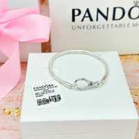 ТОП Срібний браслет Pandora Пандора 'Вузол нескінченності'! ВІДГУКИ