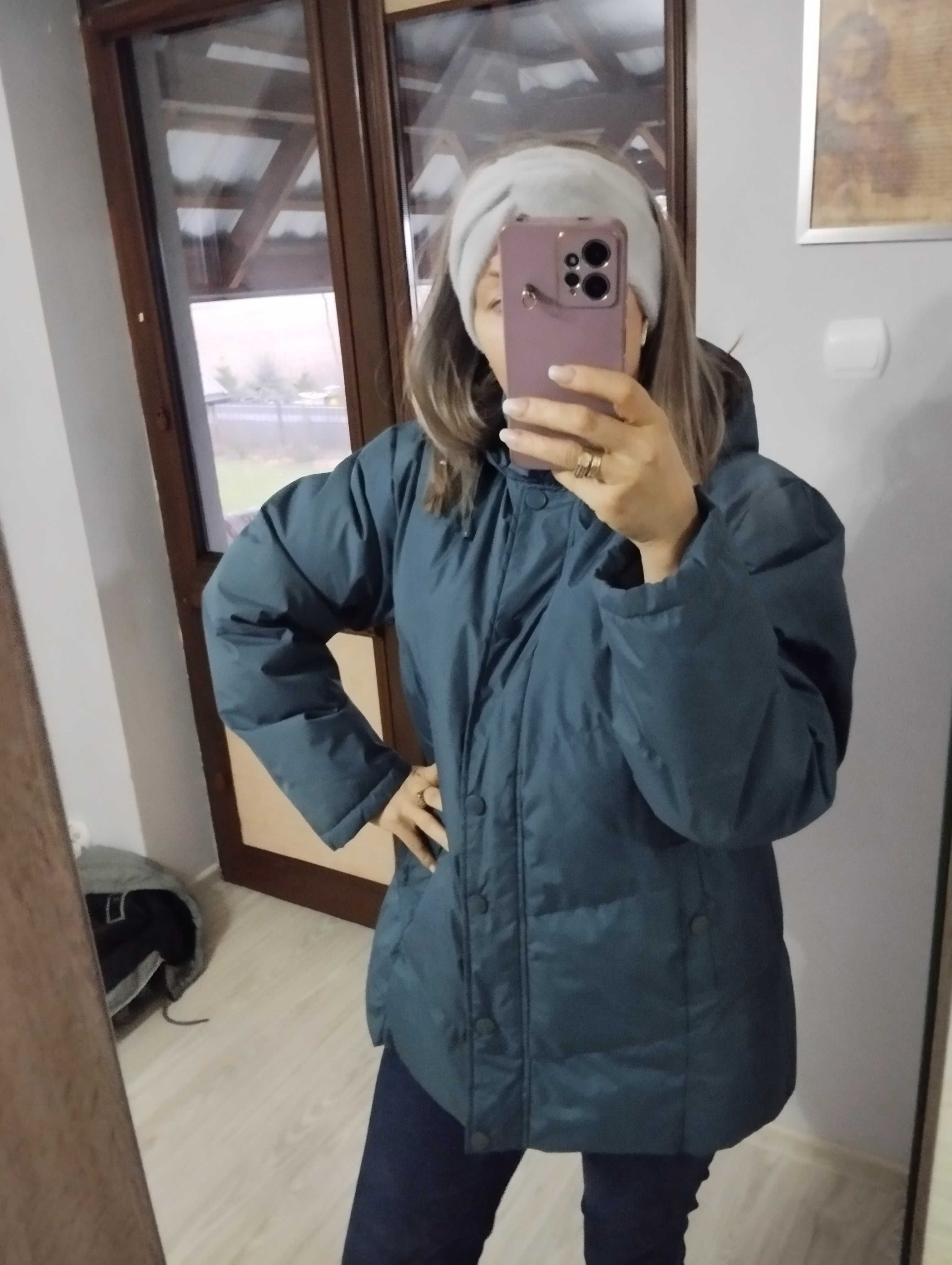 Einterjacket Kurtka zimowa xl kolor morski Bunohq # jak nowa.